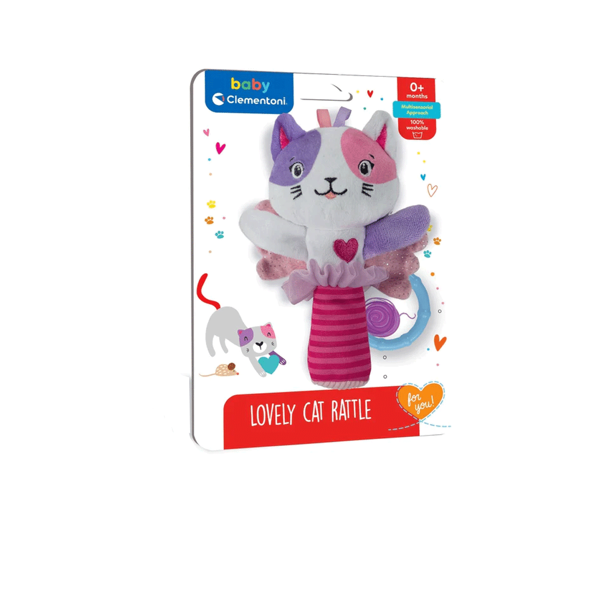 Omarı Sevimli Kedi Çıngırak - Bebeğinizin İlk Oyuncak Deneyimi