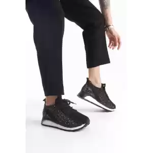 Taşlı Bayan Spor Ayakkabı - Rahat ve Şık Tasarım