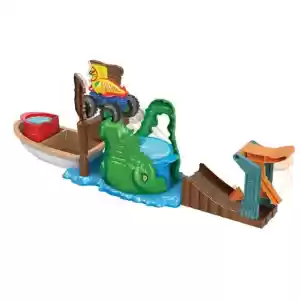 Renk Değiştiren Hot Wheels Monster Trucks Oyun Seti Timsahtan Kaçış