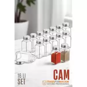 Modacar Cam Tuzluk Biberlik Karabiberlik 16 lı SET