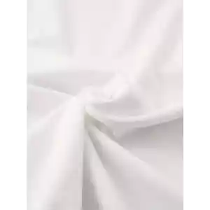 Oversize Baskılı Bisiklet Yaka T-shirt - Beyaz