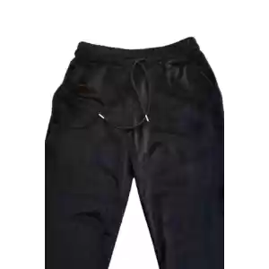 Parlak Siyah Kadife Unisex Pijama Altı - Rahatlık ve Şıklık Bir Arada
