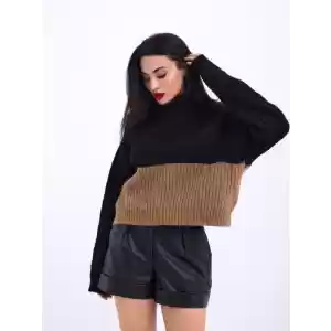 Şık ve Rahat Balıkçı Çizgili Triko Kazak