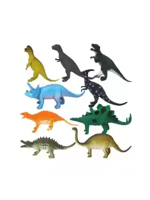 0714 Dinozorların Dünyası Poşetli 9lu Hayvan Oyun Seti -Sunman