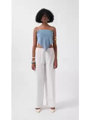 Bağlamalı Denim Crop