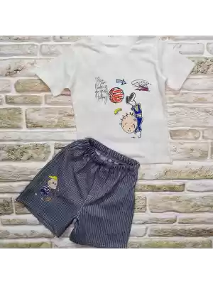 Şık Lacivert Bebek Takımı