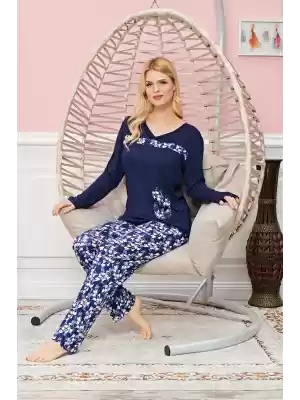 Zarafetin İzlerini Taşıyan Uzun Kollu Bayan Pijama Seti