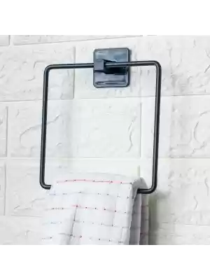 BUFFER® Kendiliğinden Yapışkanlı Siyah Paslanmaz Metal Kare Havluluk