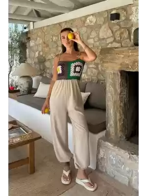 Jasmin Süzüneli Keten Tulum 1280-08