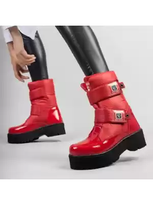 Parlak Kırmızı Rugan Kar Bot