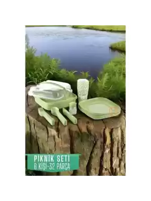 Modacar Piknik Seti 6 Kişilik 32 Parça YEŞİL