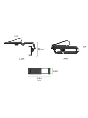 Pratik 1080° Dönebilen Çok Fonksiyonlu Telefon Tutucu Cm-103