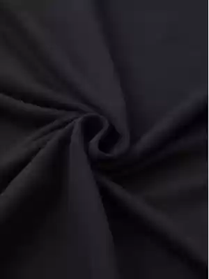 Siyah Bisiklet Yaka Baskılı T-shirt