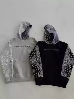 Stil Sahibi Gri Kapüşonlu Baskılı Sweatshirt