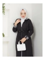 Kadın Uzun Giy Çık trençkot tesettür