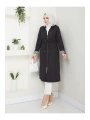Kadın Uzun Giy Çık trençkot tesettür