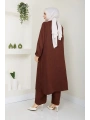 Kadın Büyük Beden Uzun İkili Tesettür Tunik Takım