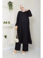 Kadın Büyük Beden Uzun İkili Tesettür Tunik Takım