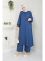 Kadın Büyük Beden Uzun İkili Tesettür Tunik Takım