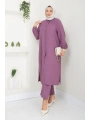Kadın Büyük Beden Uzun İkili Tesettür Tunik Takım