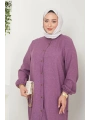 Kadın Büyük Beden Uzun İkili Tesettür Tunik Takım