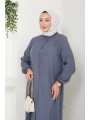 Kadın Büyük Beden Uzun İkili Tesettür Tunik Takım