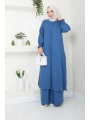 Kadın Uzun İkili Tesettür Tunik Takım
