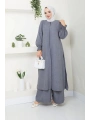 Kadın Uzun İkili Tesettür Tunik Takım
