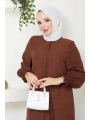 Kadın Uzun İkili Tesettür Tunik Takım