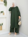 Kadın Büyük Beden Uzun İkili Tesettür Tunik Takım