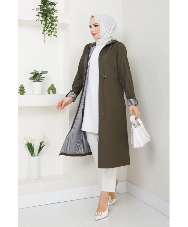 Kadın Uzun Giy Çık Trençkot