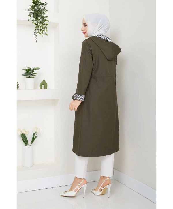 Kadın Uzun Giy Çık Trençkot