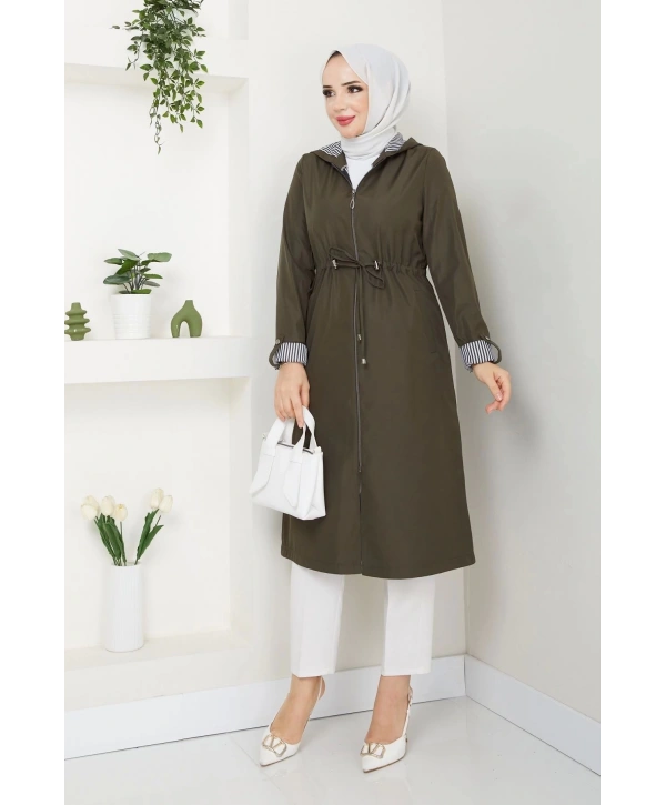 Kadın Uzun Giy Çık Trençkot