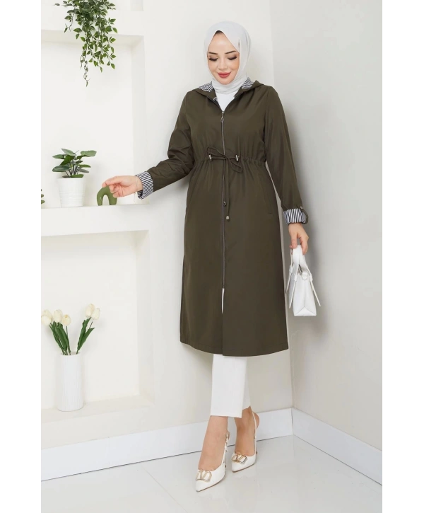Kadın Uzun Giy Çık Trençkot