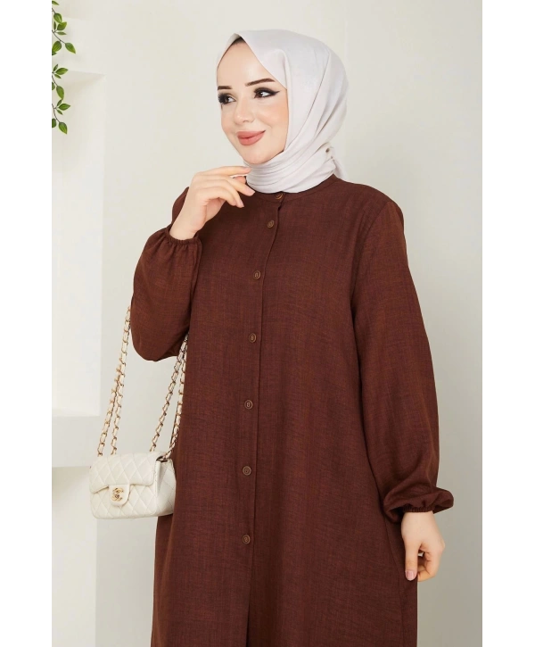 Kadın Büyük Beden Uzun İkili Tesettür Tunik Takım