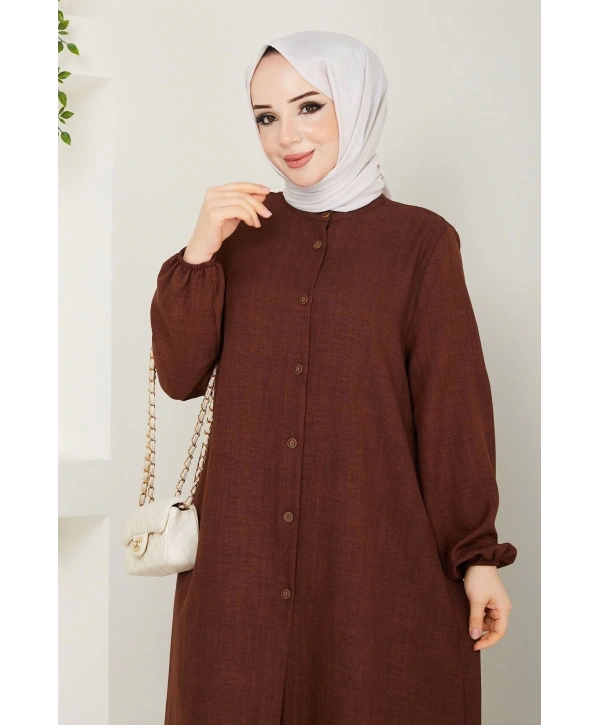 Kadın Büyük Beden Uzun İkili Tesettür Tunik Takım