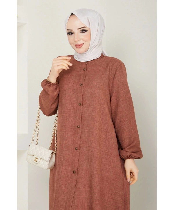 Uzun İkili Tesettür Tunik Takım