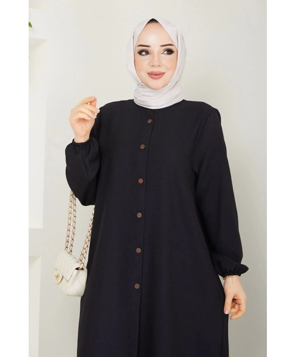 Kadın Büyük Beden Uzun İkili Tesettür Tunik Takım