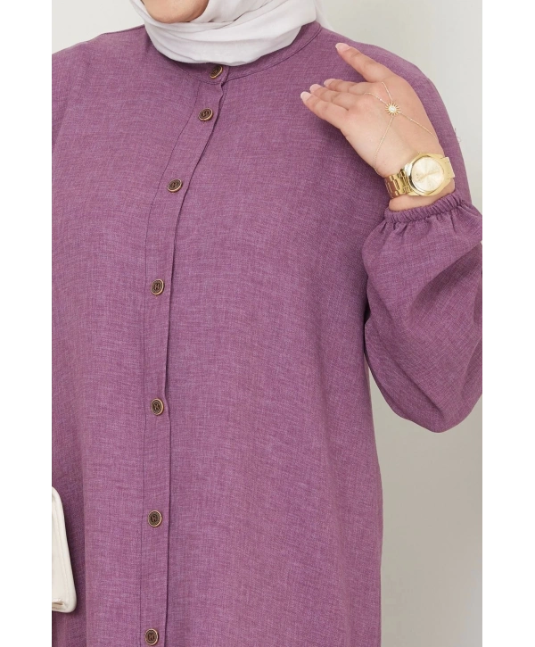 Kadın Büyük Beden Uzun İkili Tesettür Tunik Takım