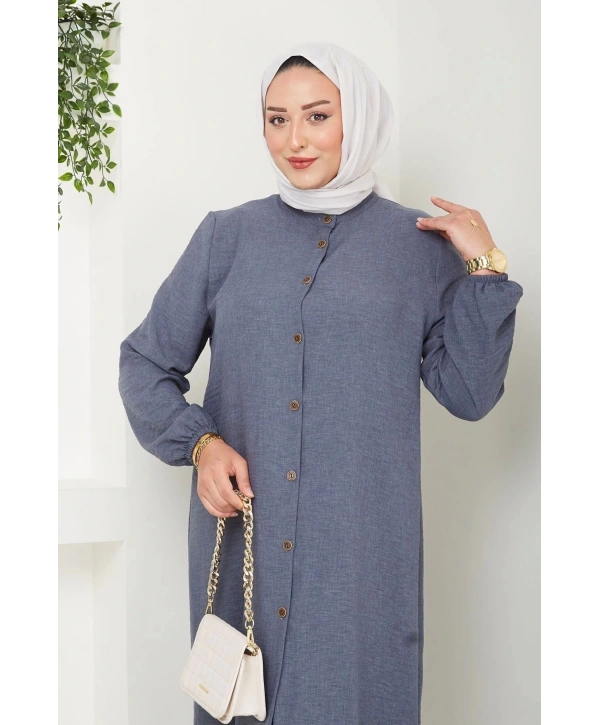 Kadın Büyük Beden Uzun İkili Tesettür Tunik Takım