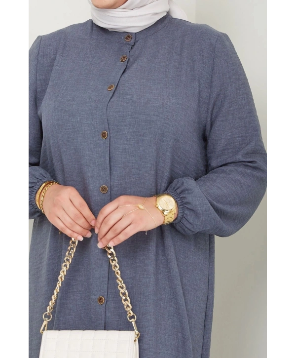 Kadın Büyük Beden Uzun İkili Tesettür Tunik Takım