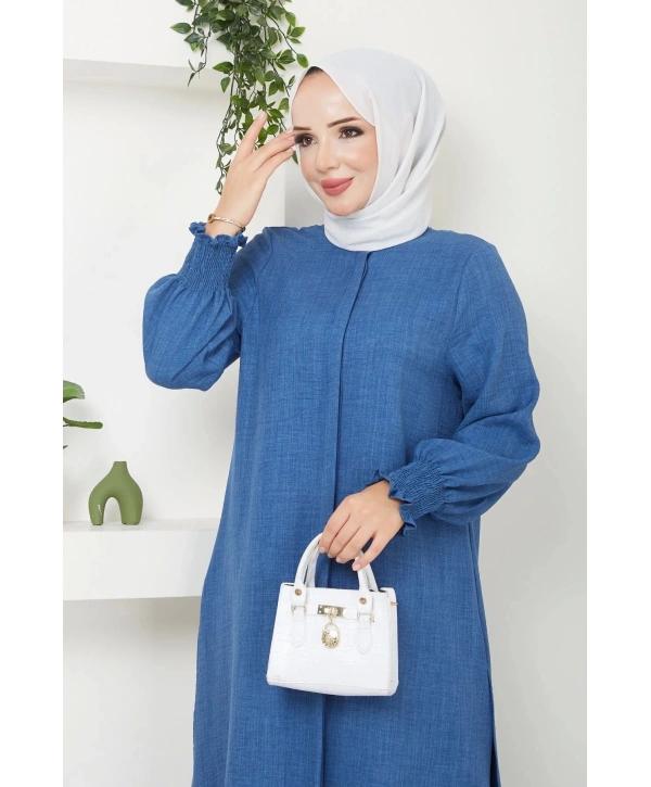 Kadın Uzun İkili Tesettür Tunik Takım