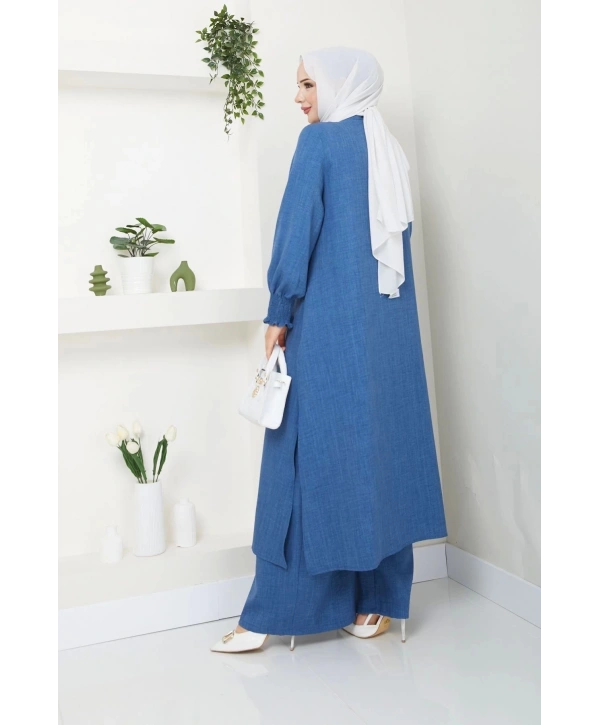 Kadın Uzun İkili Tesettür Tunik Takım