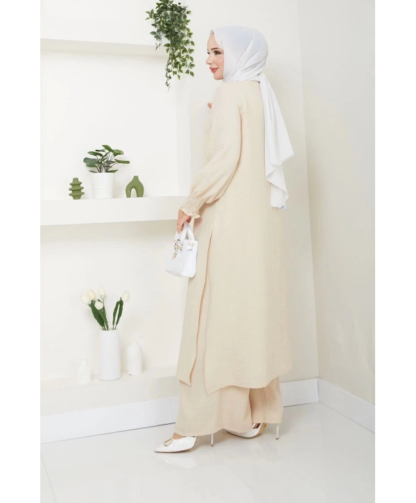 Kadın Uzun İkili Tesettür Tunik Takım