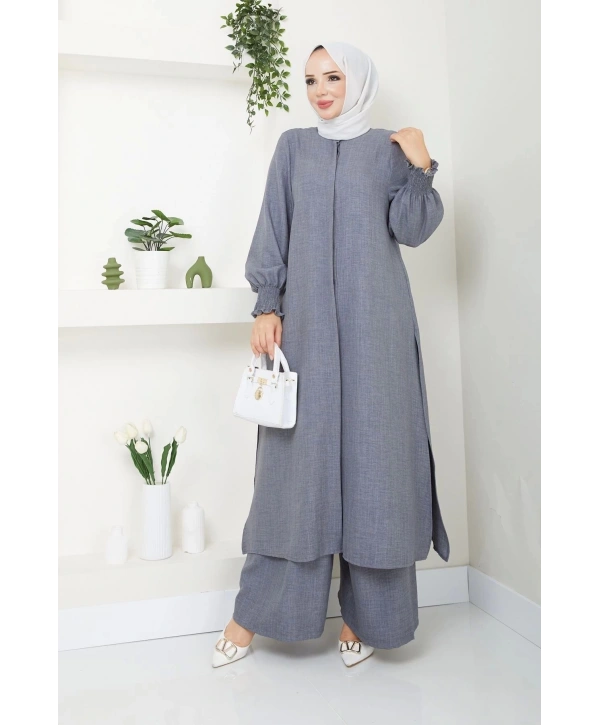 Kadın Uzun İkili Tesettür Tunik Takım