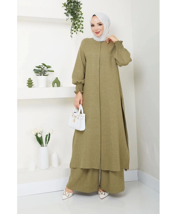 Kadın Uzun İkili Tesettür Tunik Takım