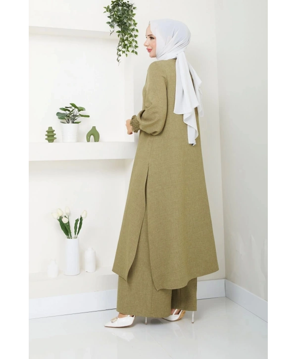 Kadın Uzun İkili Tesettür Tunik Takım