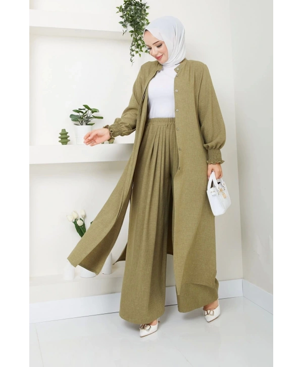 Kadın Uzun İkili Tesettür Tunik Takım
