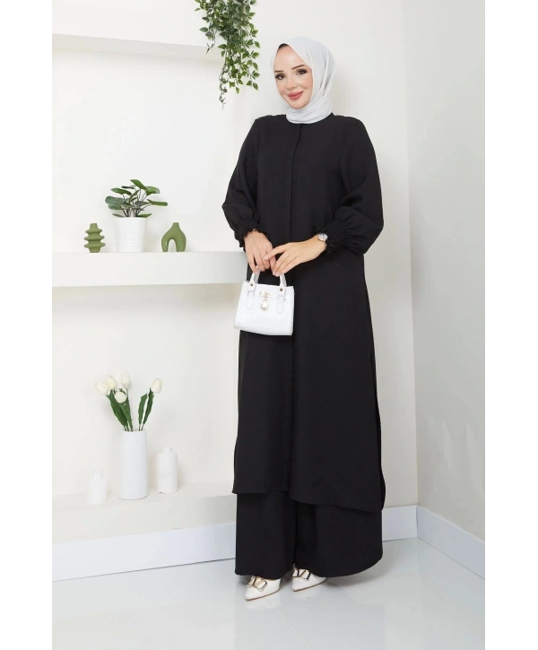 Kadın Uzun İkili Tesettür Tunik Takım