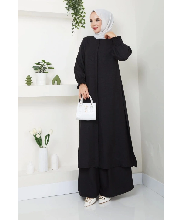 Kadın Uzun İkili Tesettür Tunik Takım